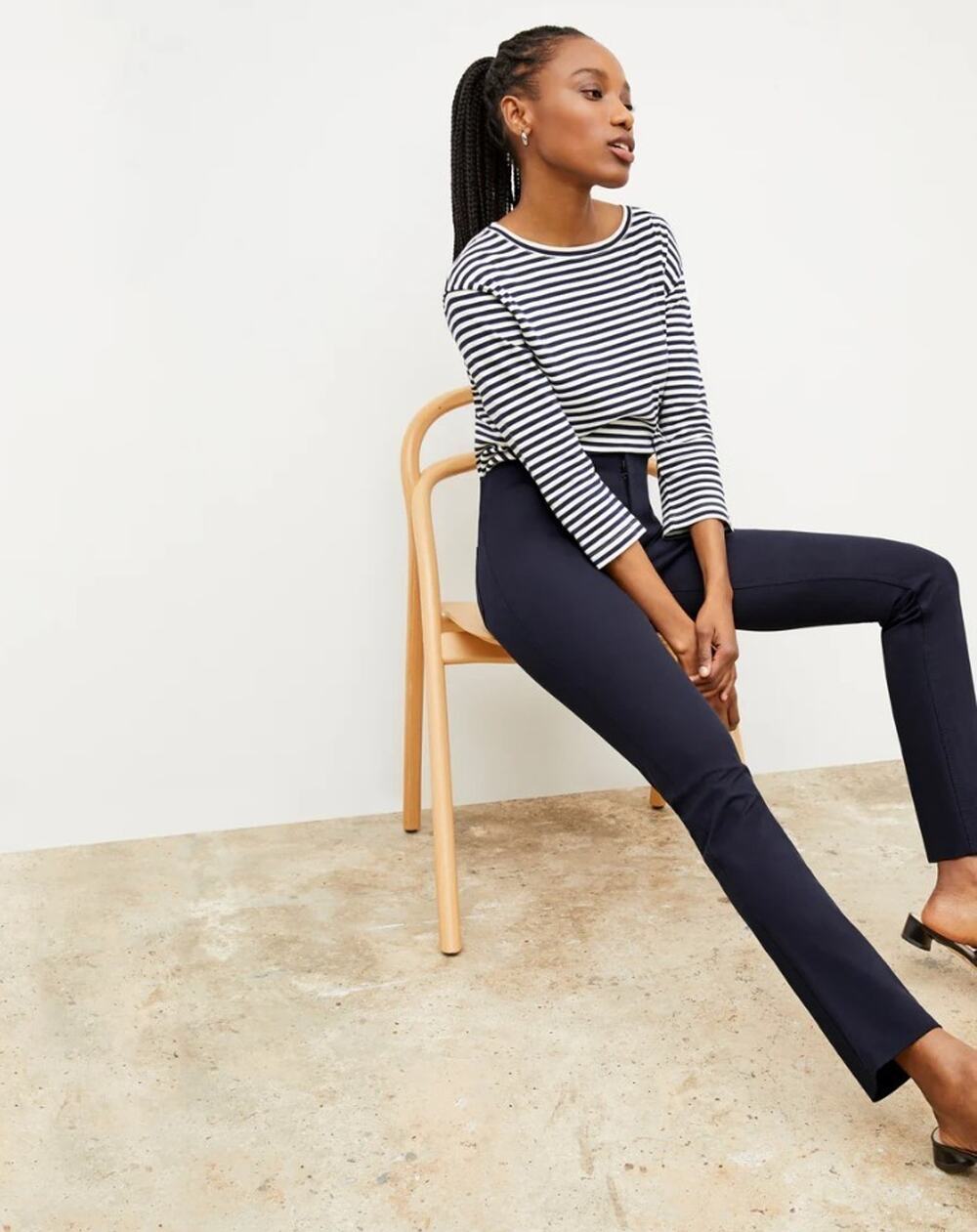 M.M.LAFLEUR MM LAFLEUR Hockley Stretch Jean Pant Eco Better Than Denim 6 $239